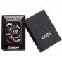 Zippo High Polished Black Scream Lighter